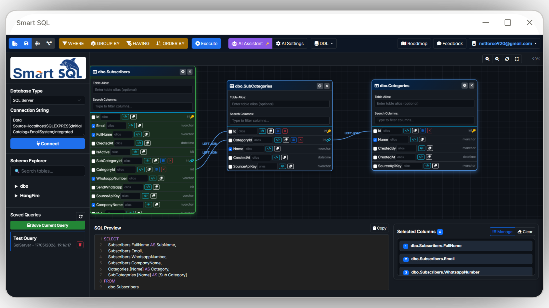 Smart SQL Dashboard